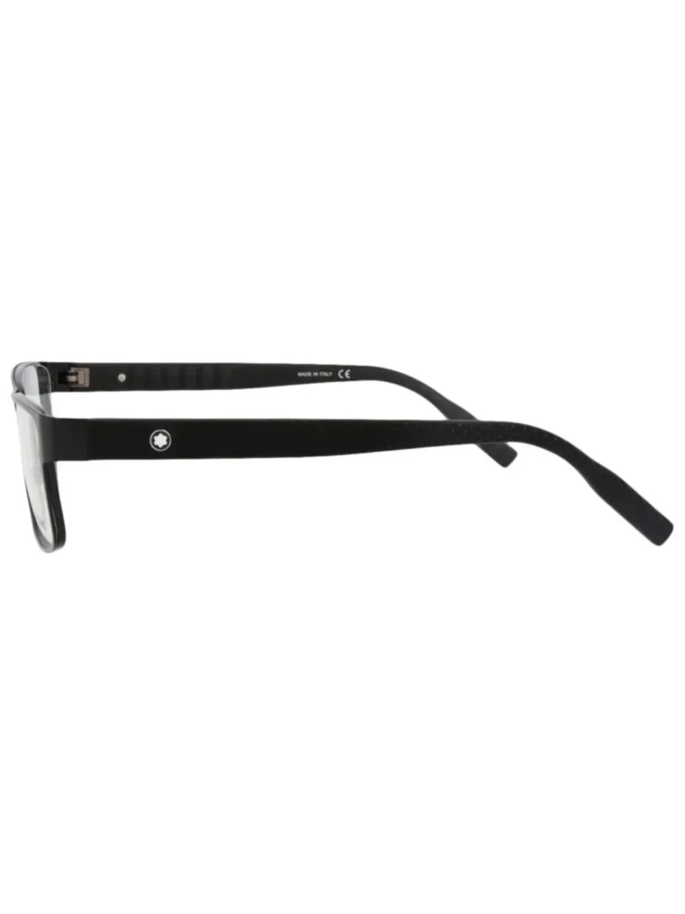 New Montblanc Women's Eyeglasses Square Rectangle Metal Frame Mens Black Black